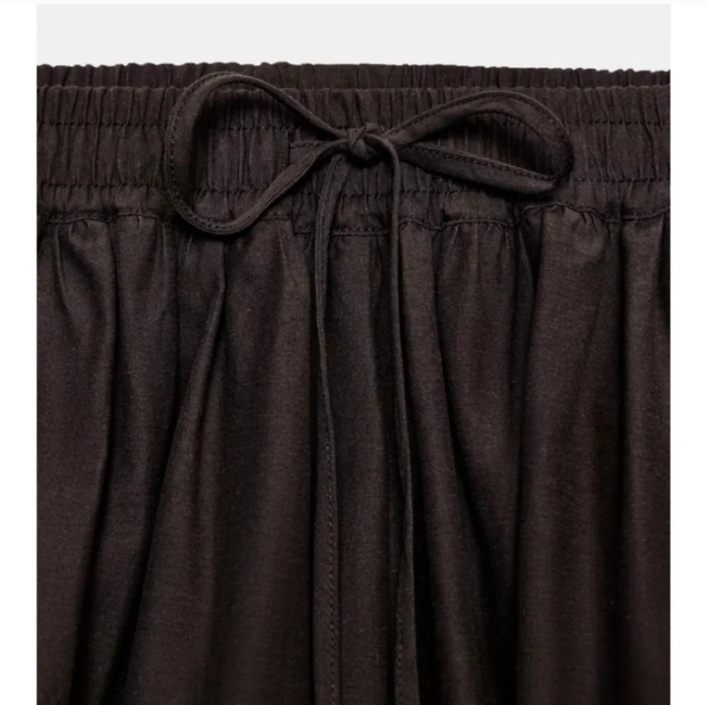 Zara Balloon Pants Bow Brown Size  L